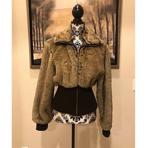 Faux fur winter jacket